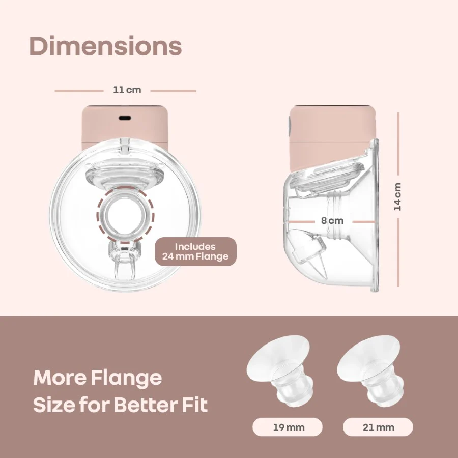 Lactella Flexi Breast Pump - Hands-Free & Rechargeable with 180ml Milk Container - Image 9