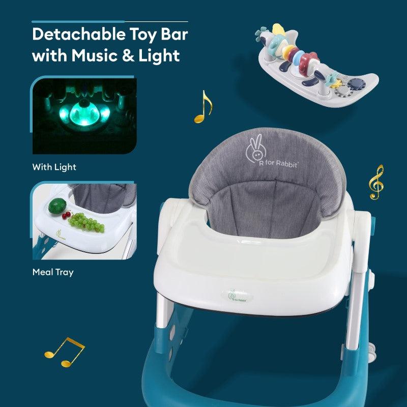 Little Feet Walker - Detachable Toy Bar With Music & Light - Blue - Image 6