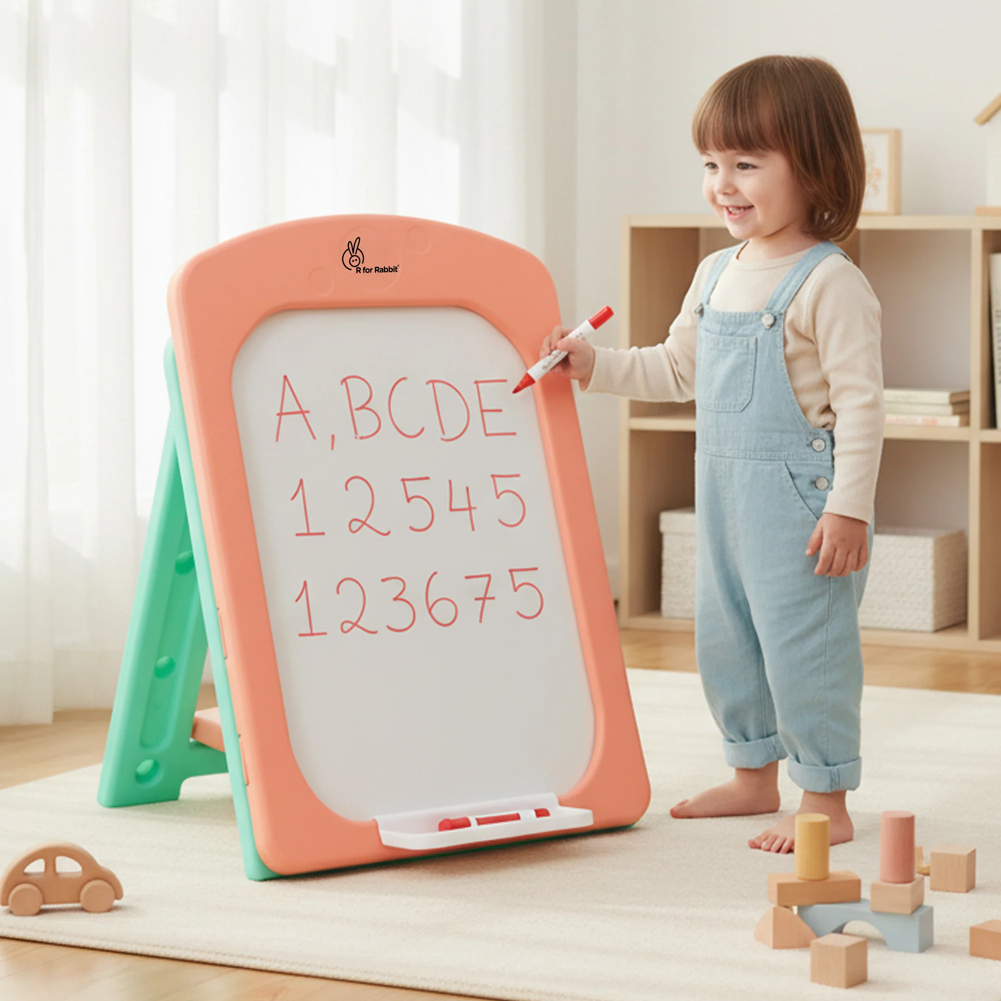 Little Genius Doodle Kids Whiteboard for Drawing & Learning – Foldable BPA Free Board with 7 Height Adjustments, Storage Tray & Stable Frame for Creative Activities (Age 3–7 Years) - Image 10