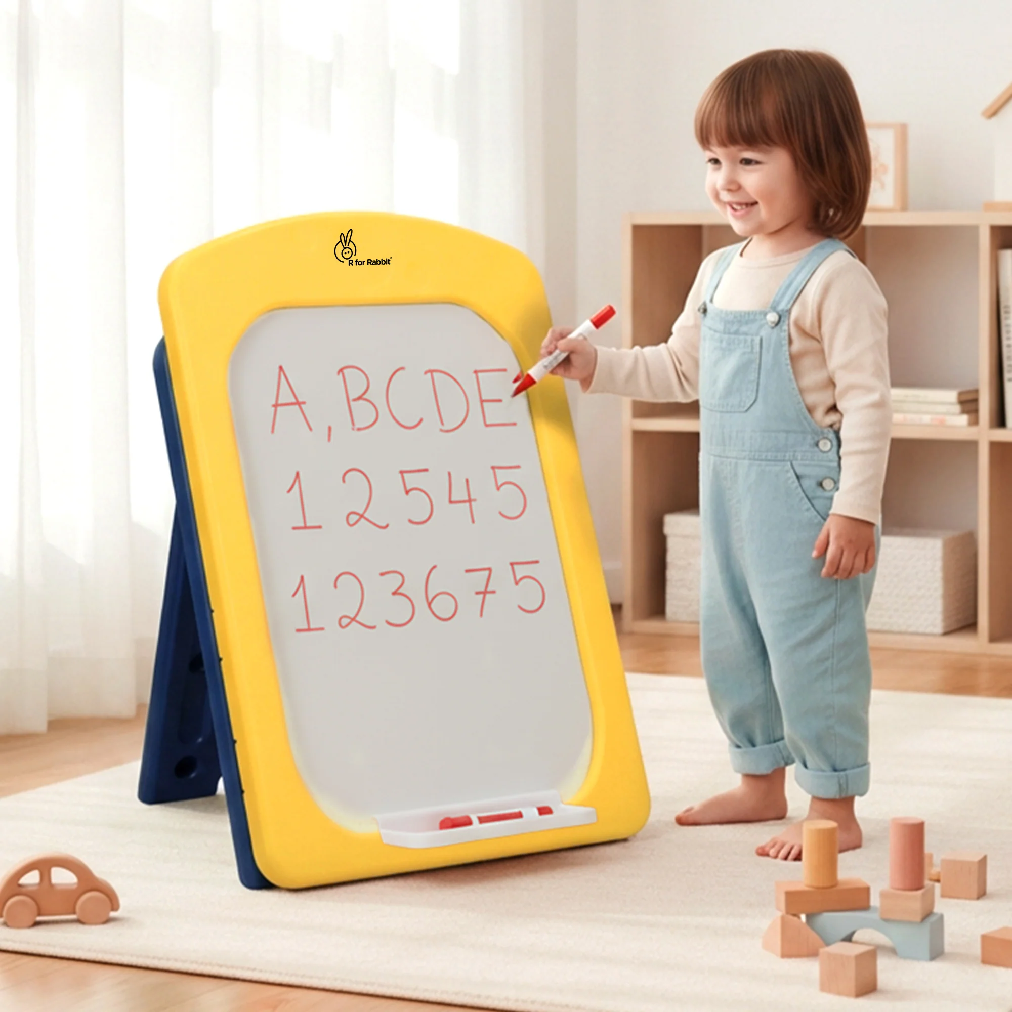 Little Genius Doodle Kids Whiteboard for Drawing & Learning – Foldable BPA Free Board with 7 Height Adjustments, Storage Tray & Stable Frame for Creative Activities (Age 3–7 Years) - Image 19