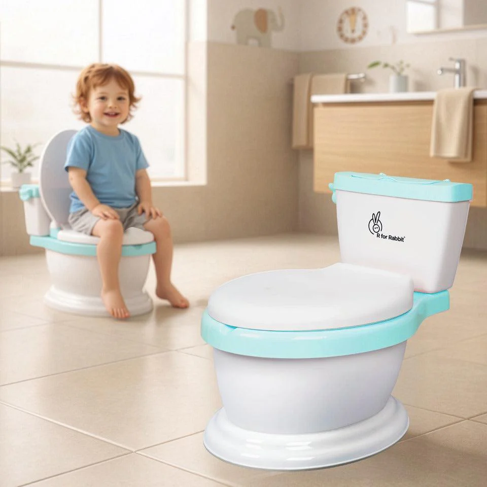 Little GrownUp Potty Seat - White Green