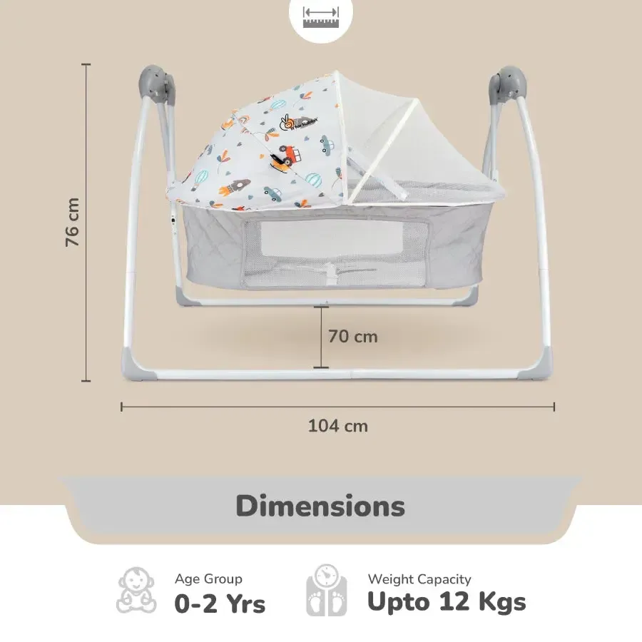 Lullabies Plus Auto Swing Baby Cradle - Image 10