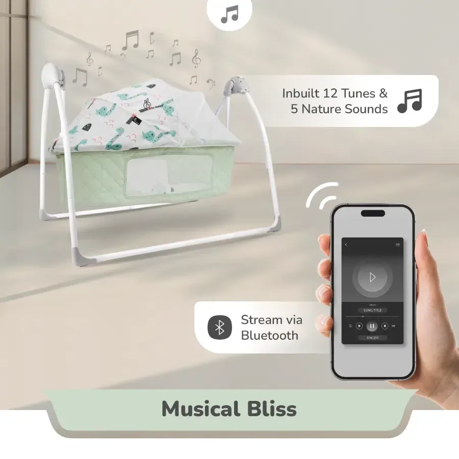 Lullabies Plus Auto Swing Baby Cradle - Image 14