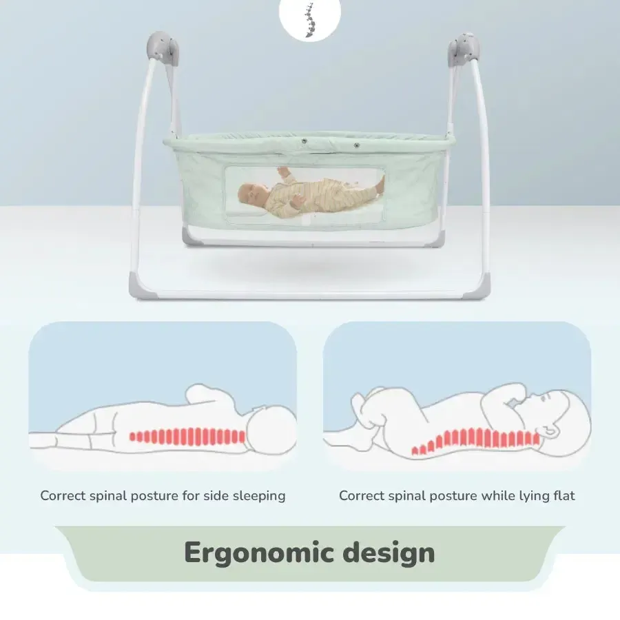 Lullabies Plus Auto Swing Baby Cradle - Image 15