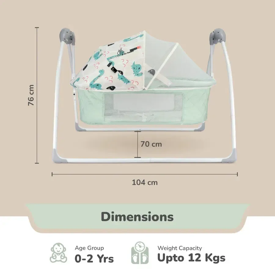Lullabies Plus Auto Swing Baby Cradle - Image 20