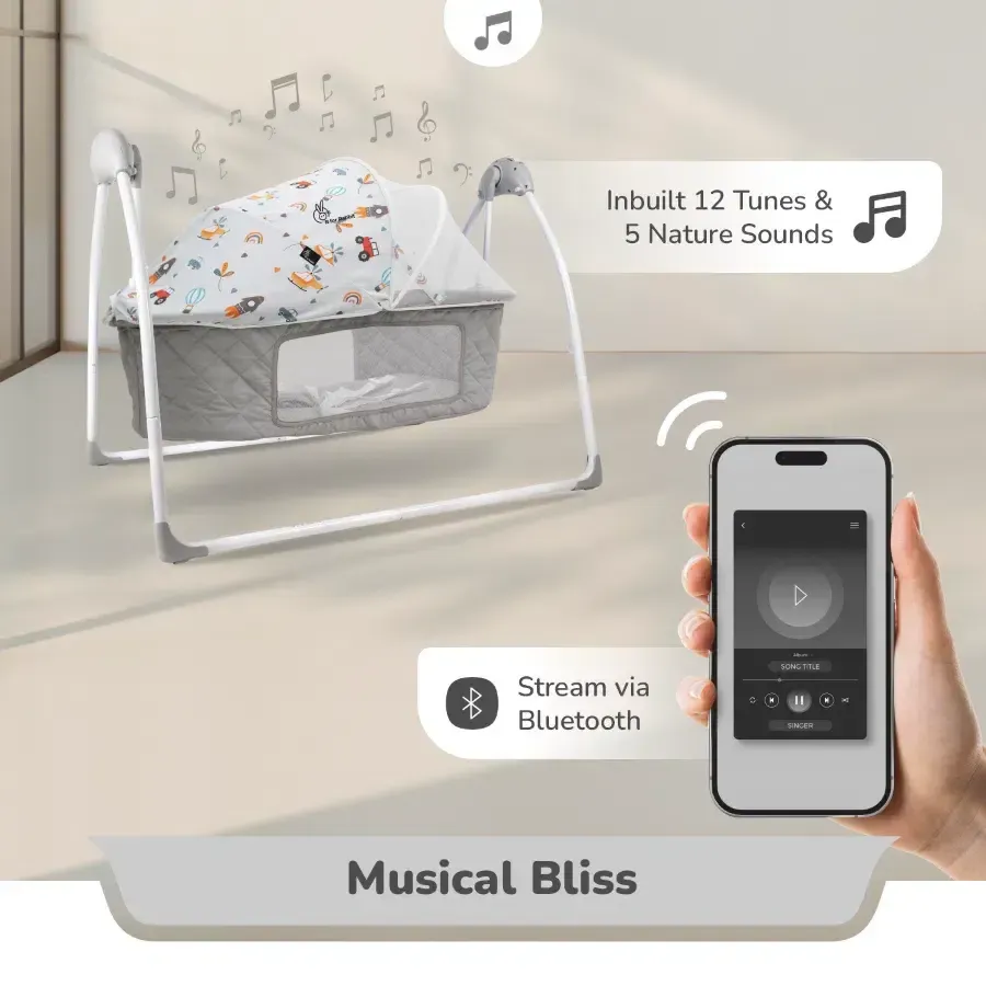 Lullabies Plus Auto Swing Baby Cradle - Image 4