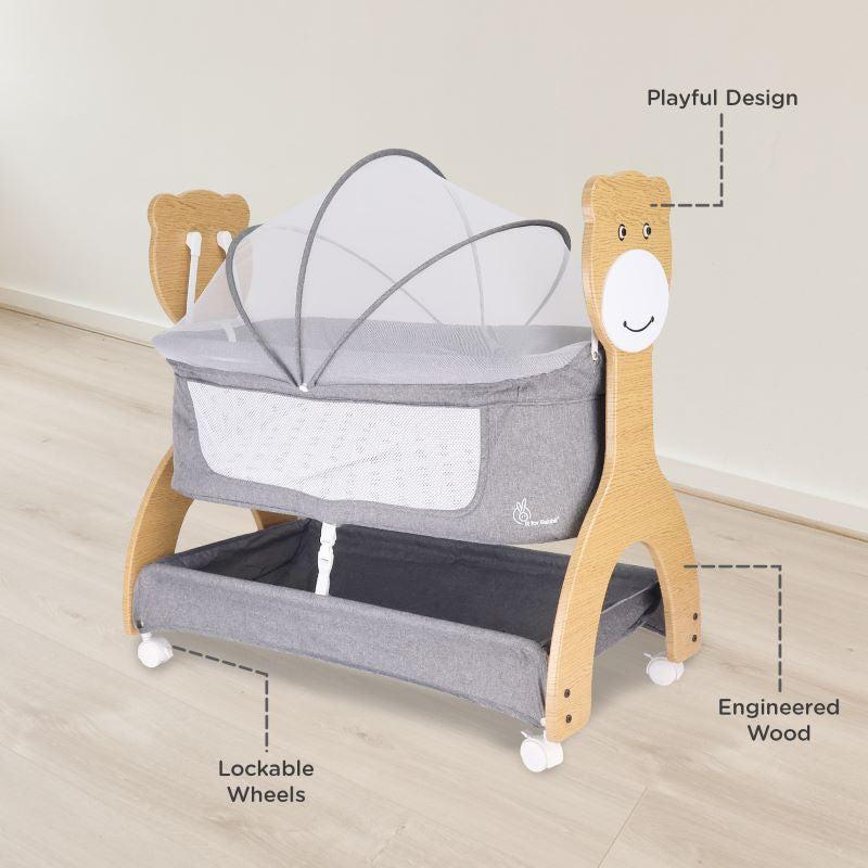 Lullabies Woodsy Manual Baby Cradle - Image 11