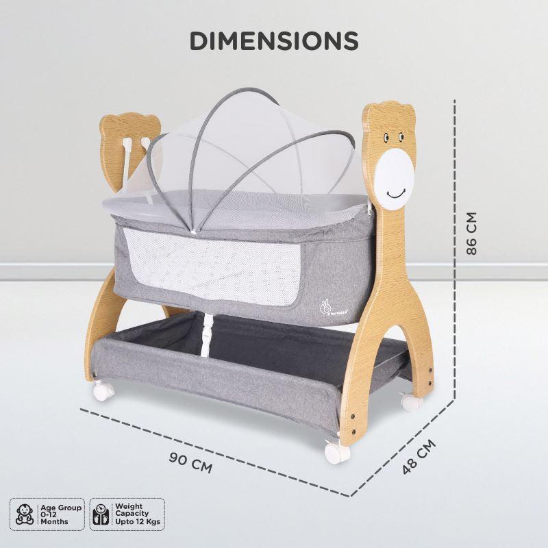 Lullabies Woodsy Manual Baby Cradle - Image 12