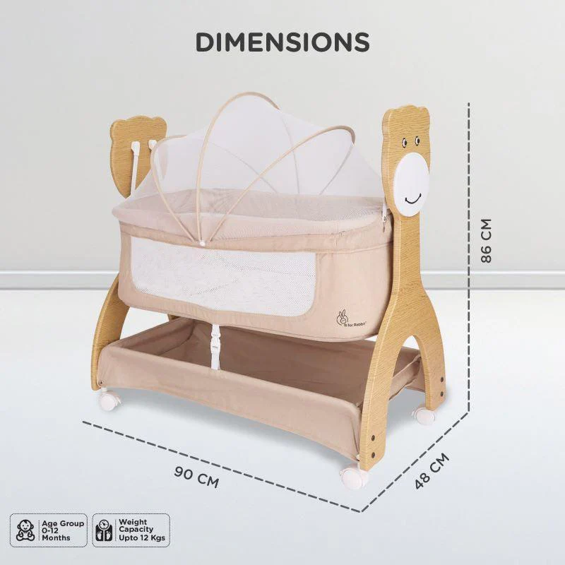Lullabies Woodsy Manual Baby Cradle - Image 6