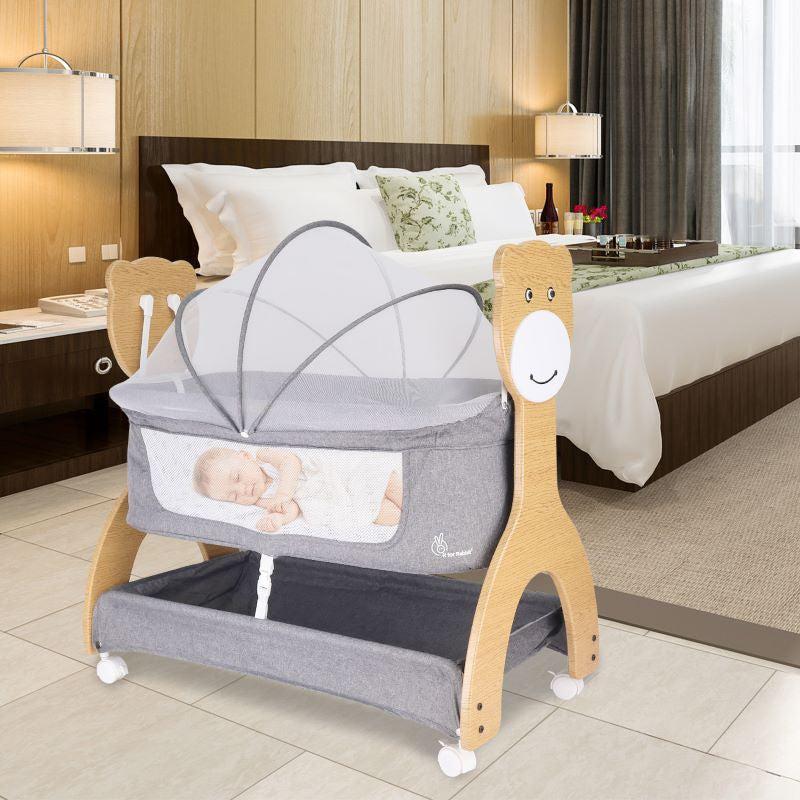 Lullabies Woodsy Manual Baby Cradle - Image 8