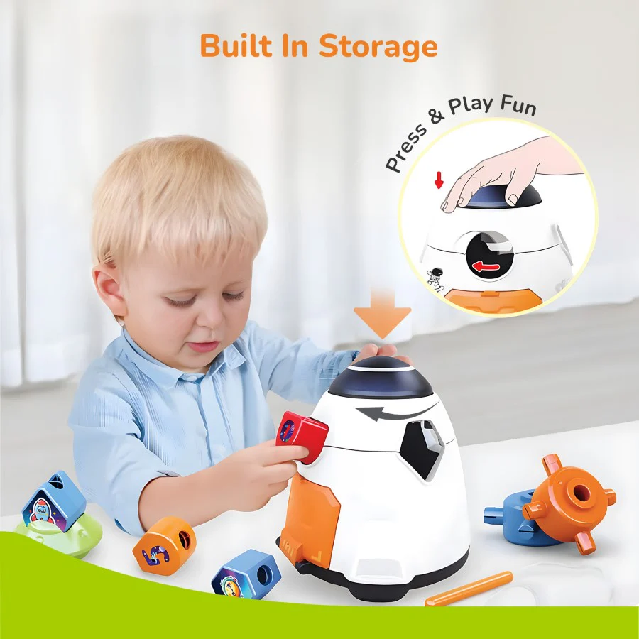 Orapple Astro Multi-Functional Shape Sorter Toy for Kids - Image 4