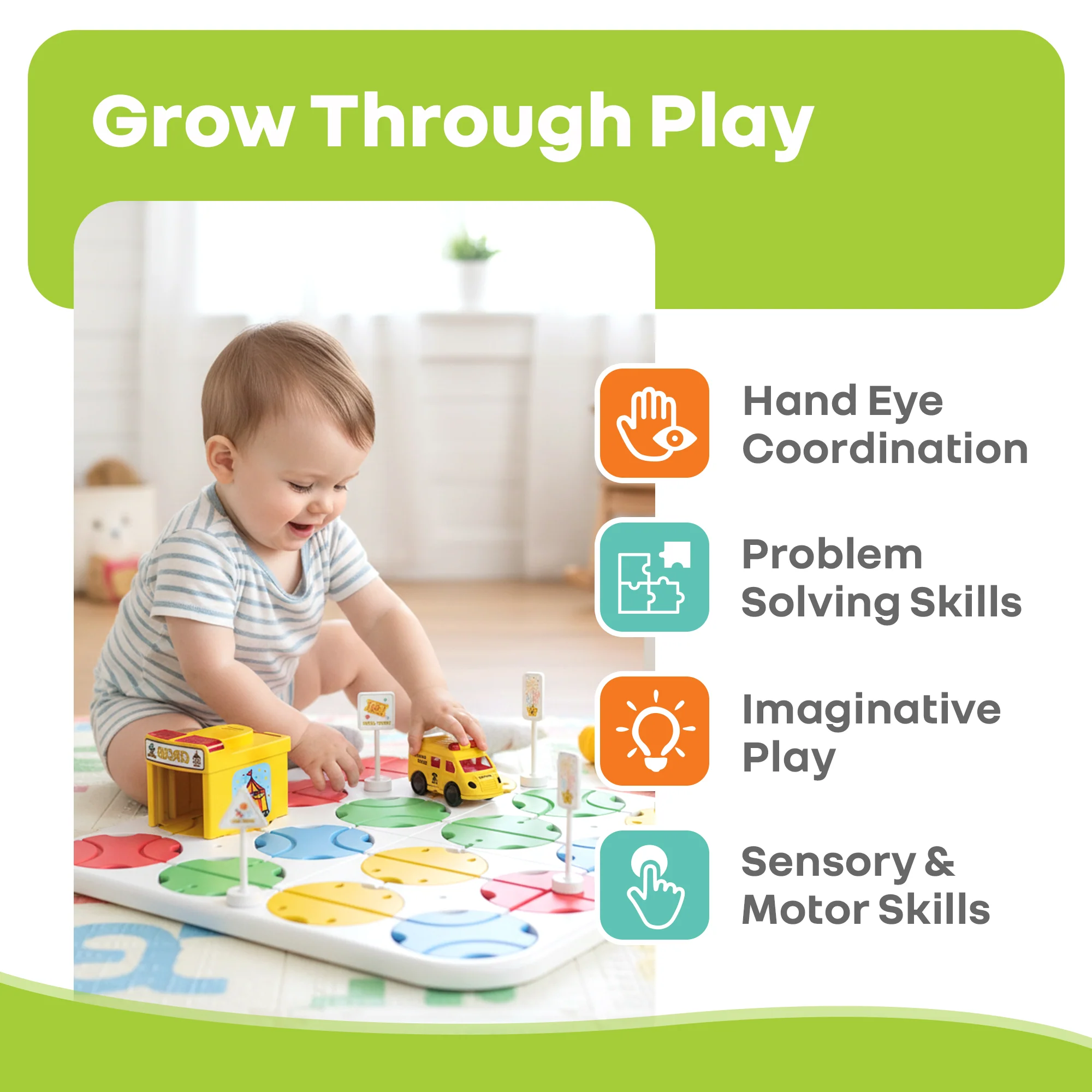 Orapple Carnival - Creative Building Toy with Tracks, Music & Lights, Ideal Gift for Kids 3+ - Image 7