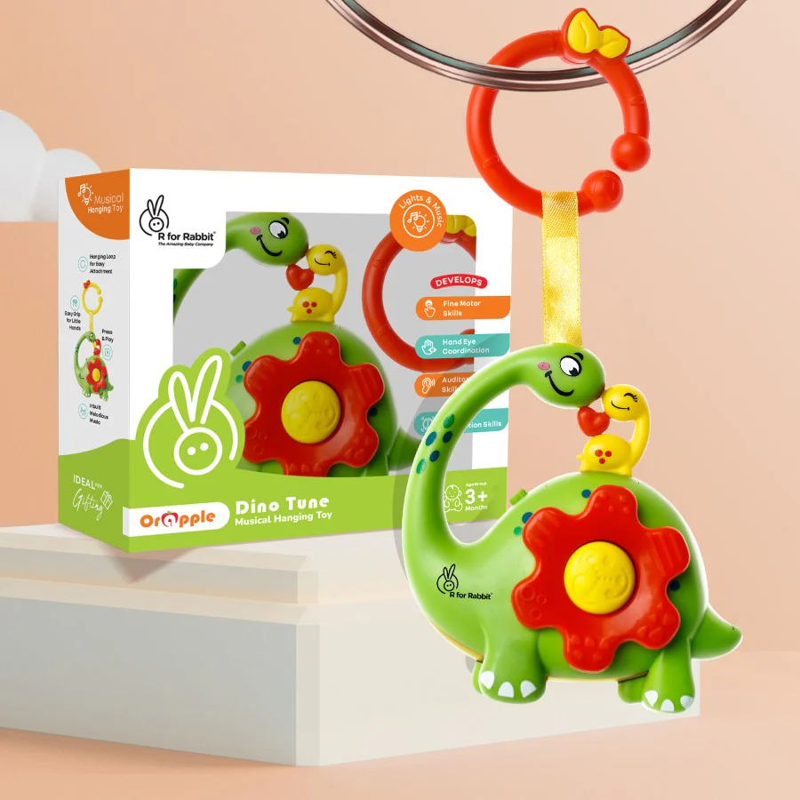 Orapple Dino Tune – Fun & Safe Musical Hanging Toy for Kids - Image 15
