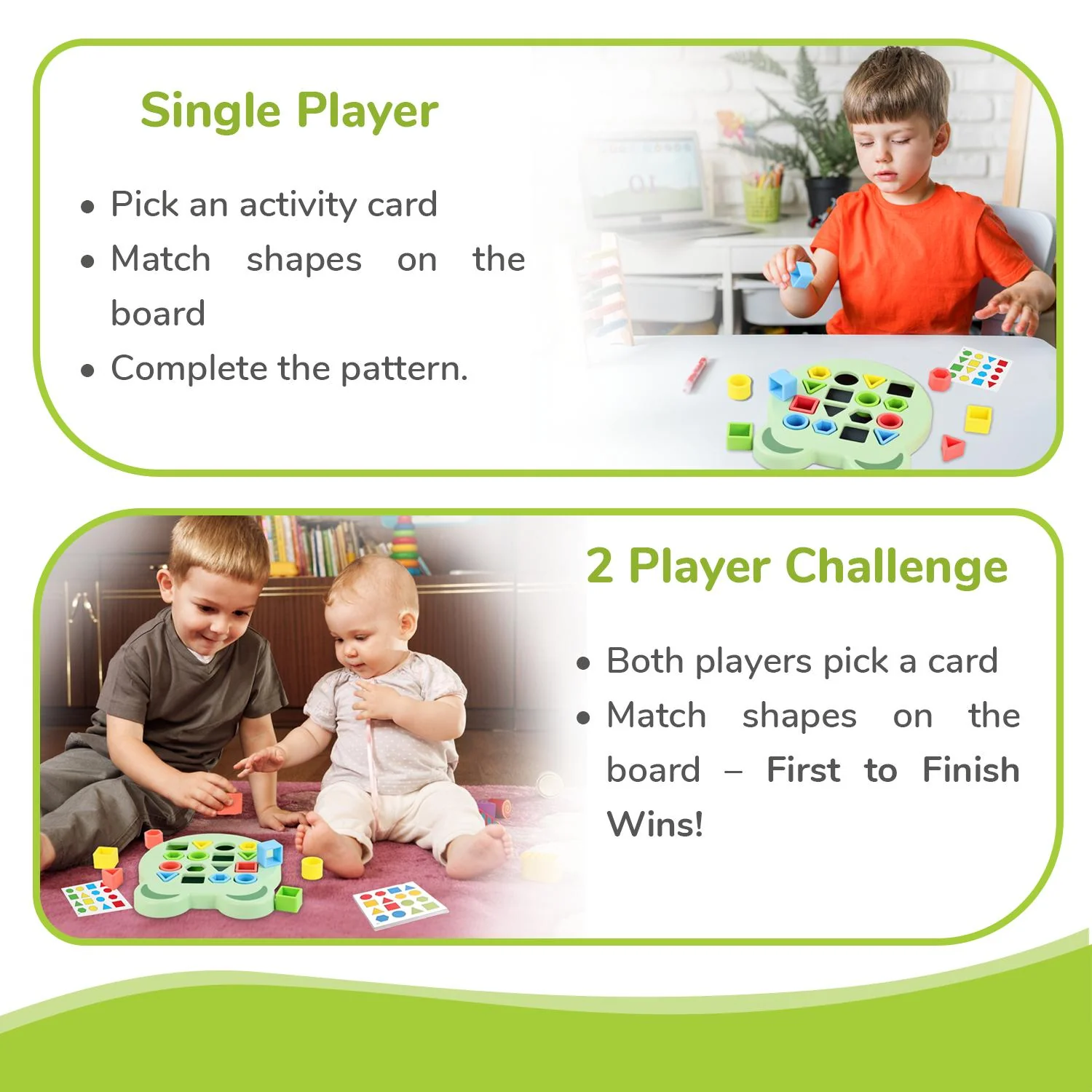 Orapple Match N Learn Baby Educational Toy with BIS Certified Shape Sorter for Baby Fine Motor Skills & Brain Development - Image 14