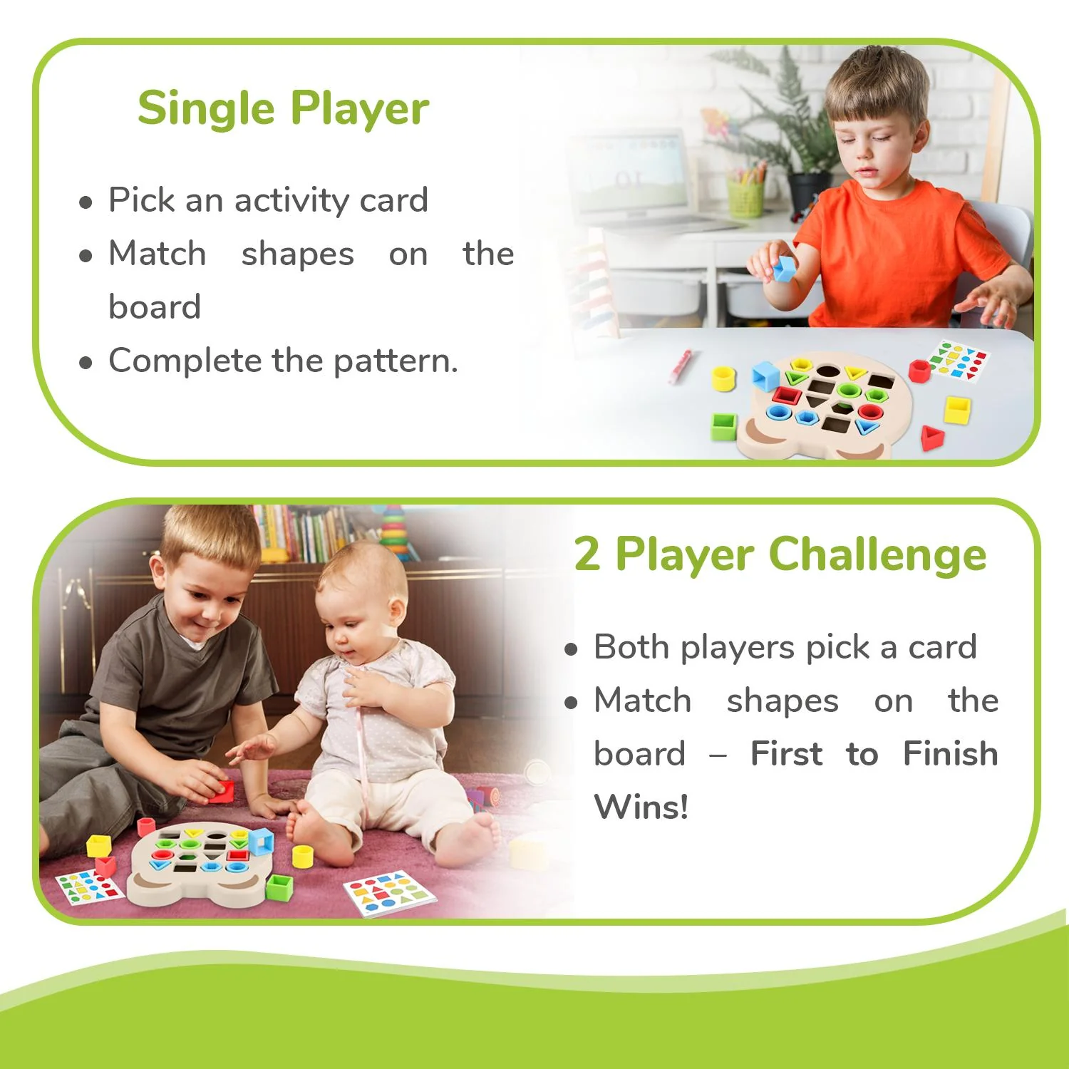 Orapple Match N Learn Baby Educational Toy with BIS Certified Shape Sorter for Baby Fine Motor Skills & Brain Development - Image 6