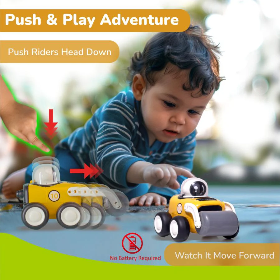 Orapple Rover 4-Piece Mini Construction Vehicle Set for Kids - Image 4