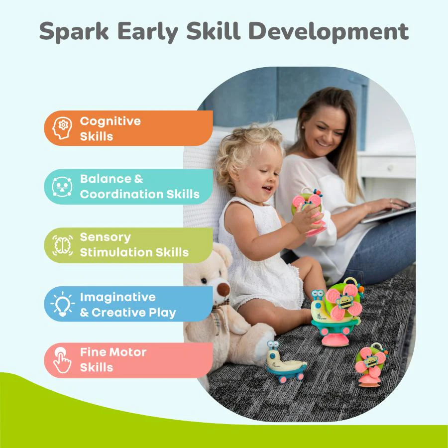 Orapple Spinster – 5-in-1 Multi-Activity Toy for Kids Rattle Toy for Babies - Image 6