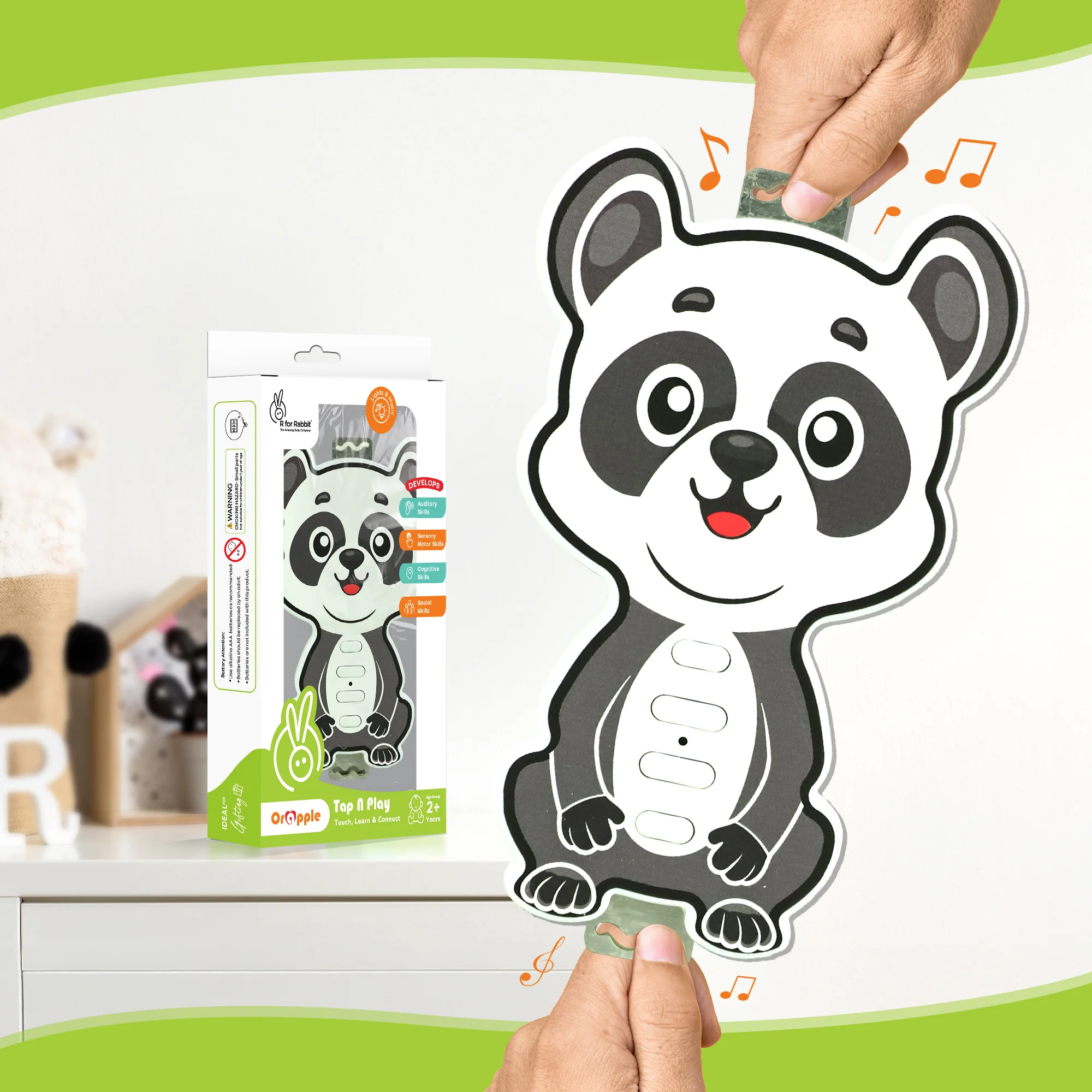 Orapple Tap N Play Musical Learning Toy with 4 Fun Modes Toy for Kids 2+ Years - Image 9