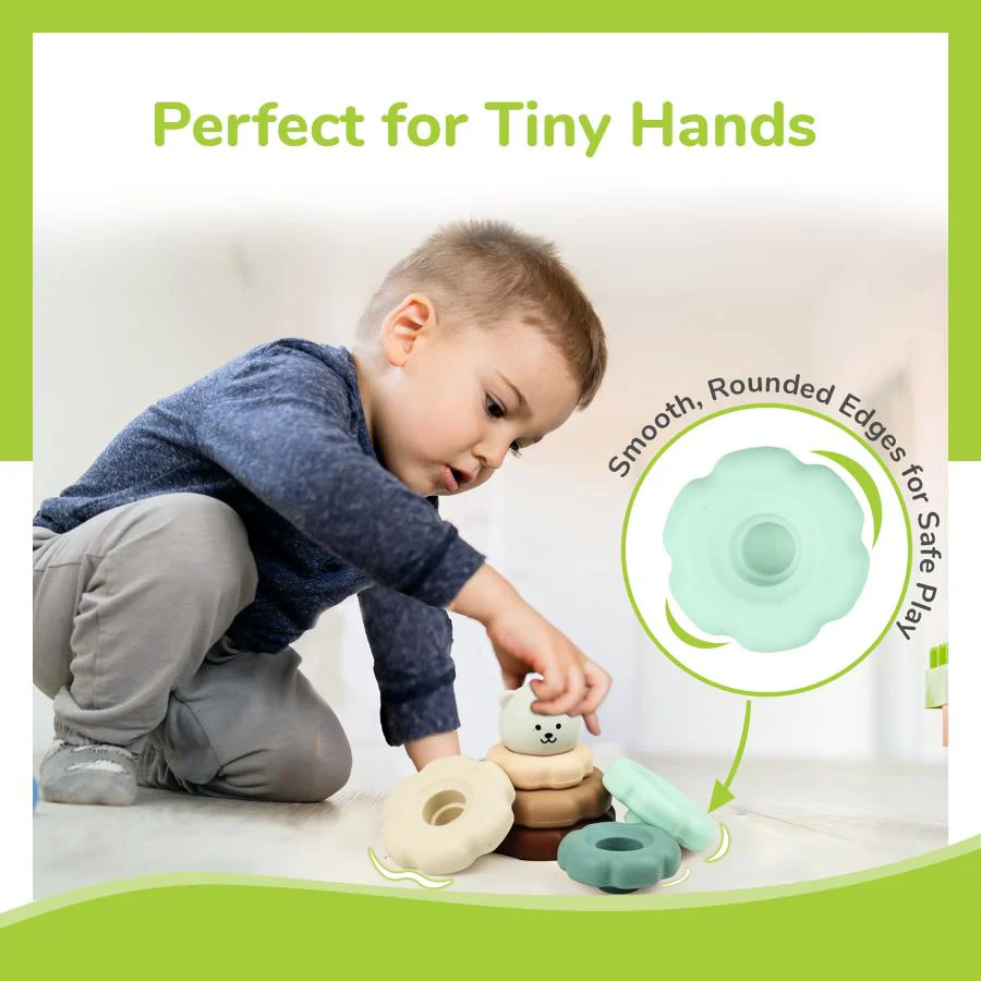 Orapple Teddy Stacker - Fun & Safe Educational Stacking Toy for Babies - Image 13