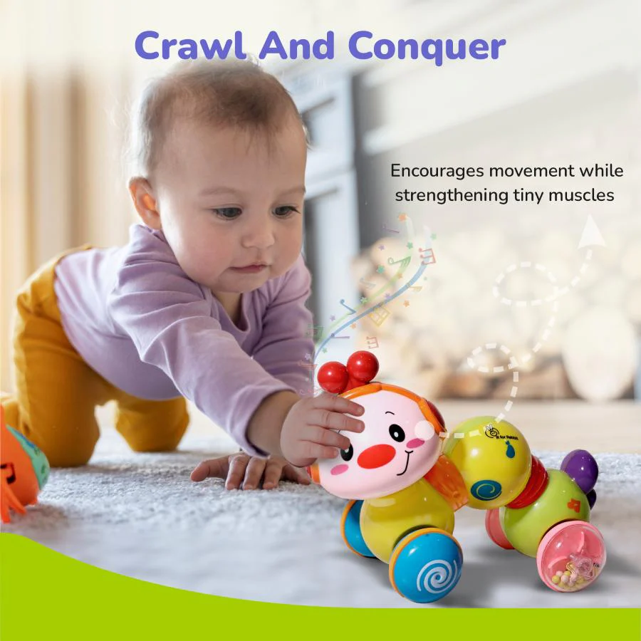 Orapple Wiggle Colorful Musical Push Toy for Kids - Image 10