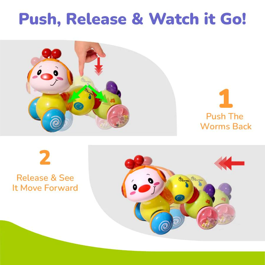 Orapple Wiggle Colorful Musical Push Toy for Kids - Image 11