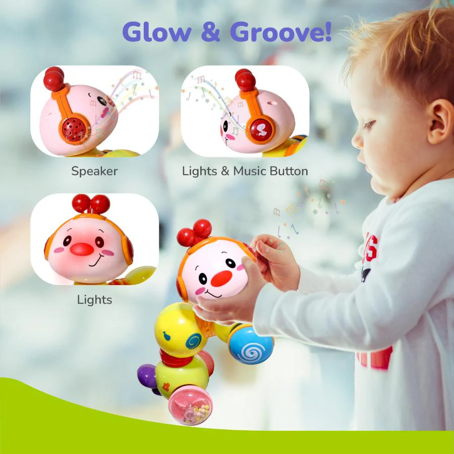 Orapple Wiggle Colorful Musical Push Toy for Kids - Image 14