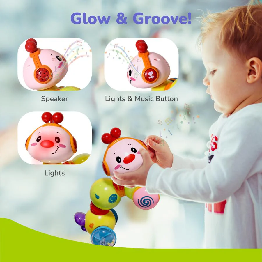 Orapple Wiggle Colorful Musical Push Toy for Kids - Image 6