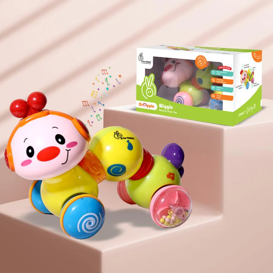 Orapple Wiggle Colorful Musical Push Toy for Kids - Image 9