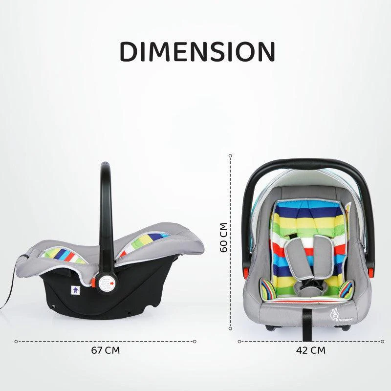 Picaboo 4 In 1 Multipurpose Baby Carry Cot With Personalized Name Tag - Rainbow - Image 3
