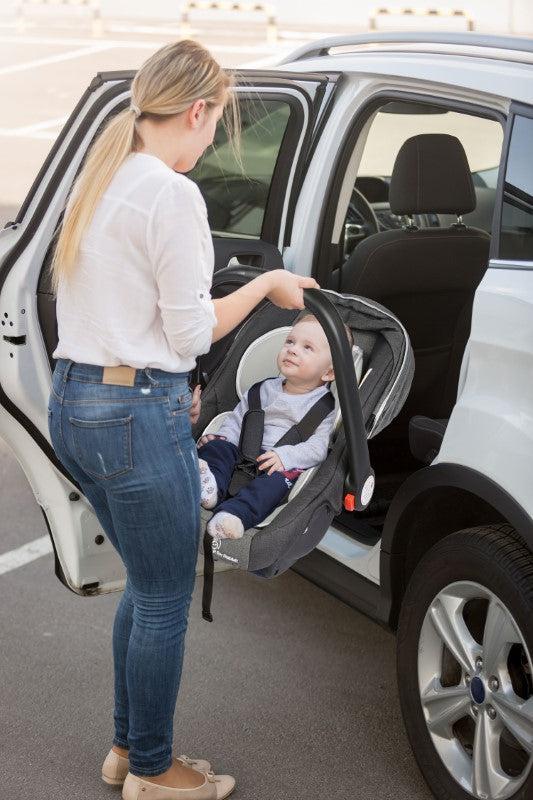 Picaboo 4 In 1 Multipurpose Baby Carry Cot Cum Car Seat With Safety Belt - Black Grey - Image 3