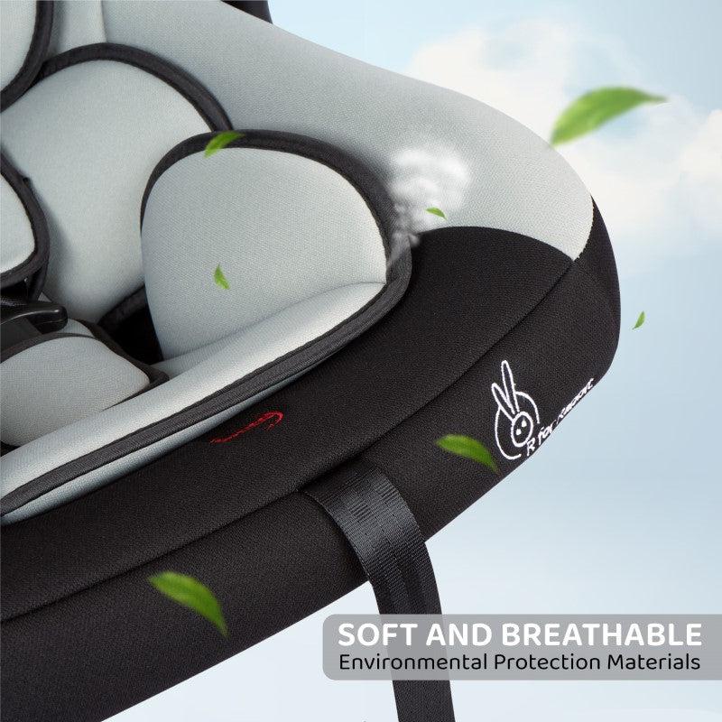 Picaboo 4 In 1 Multipurpose Baby Carry Cot Cum Car Seat With Safety Belt - Black Grey - Image 7