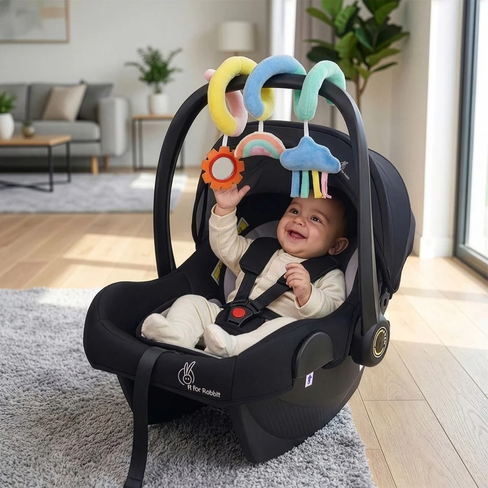 Picaboo NXG 4 In 1 Multipurpose Baby Carry Cot With Personalized Name Tag - Black Grey