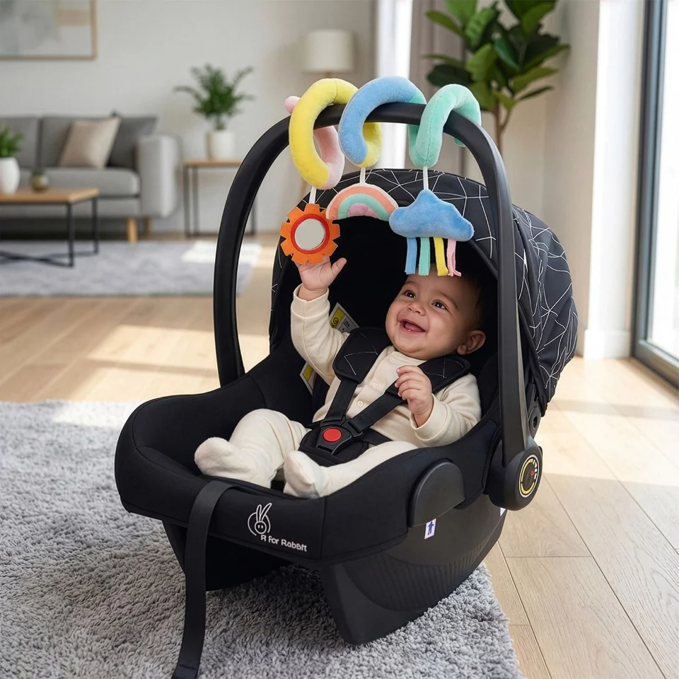 Picaboo NXG 4 In 1 Multipurpose Baby Carry Cot With Personalized Name Tag - Silver Black