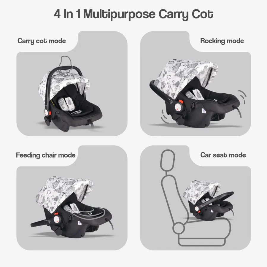 Pocket Lite Travel System Kids Stroller With Personalized Name Plate - Black Multi - Image 5