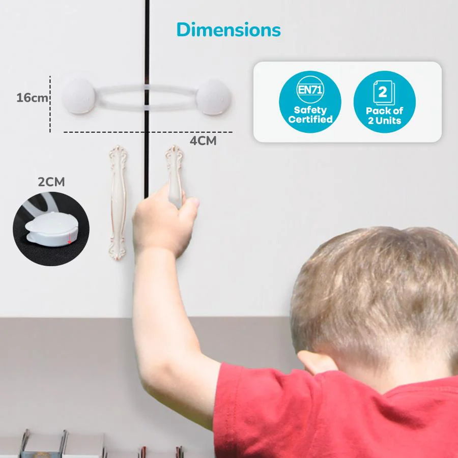 Protector Plus Cabinet Locker Child Safety Cabinet Lock (Pack of 2) - Image 6