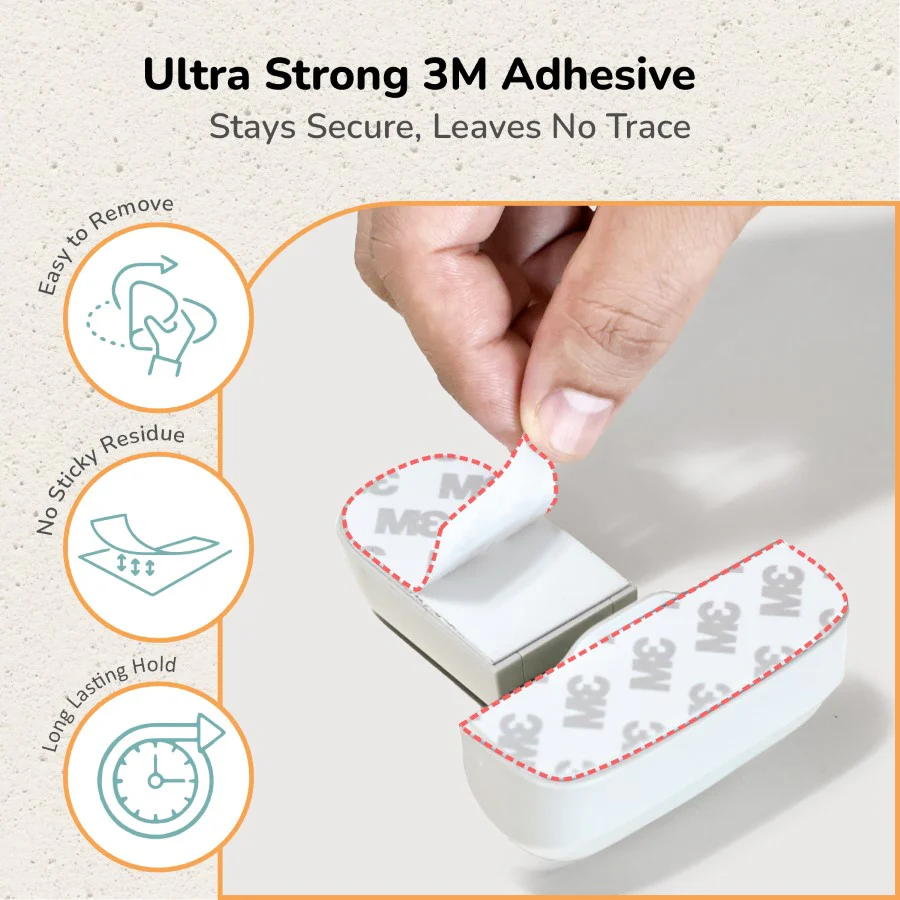Protector Plus Fridge Locker Baby Safety Fridge Lock with 3M Adhesive - Image 10