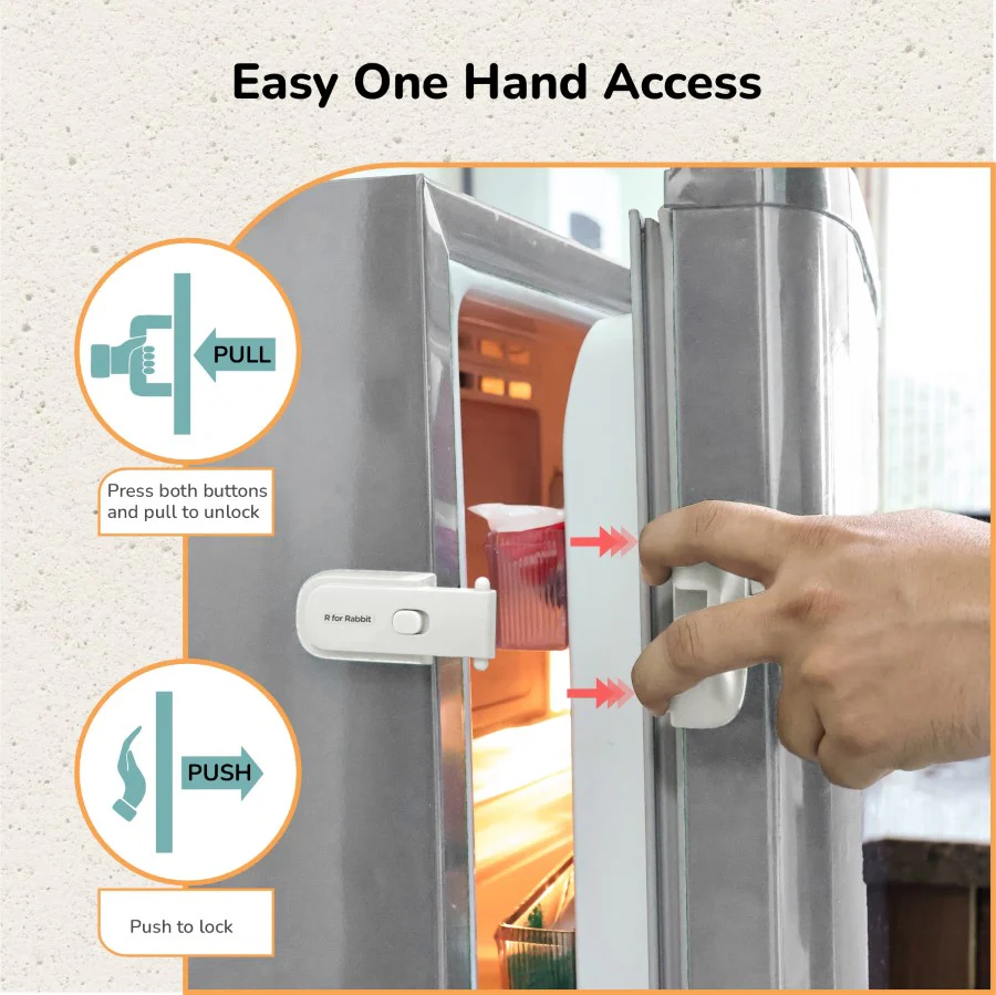 Protector Plus Fridge Locker Baby Safety Fridge Lock with 3M Adhesive - Image 11