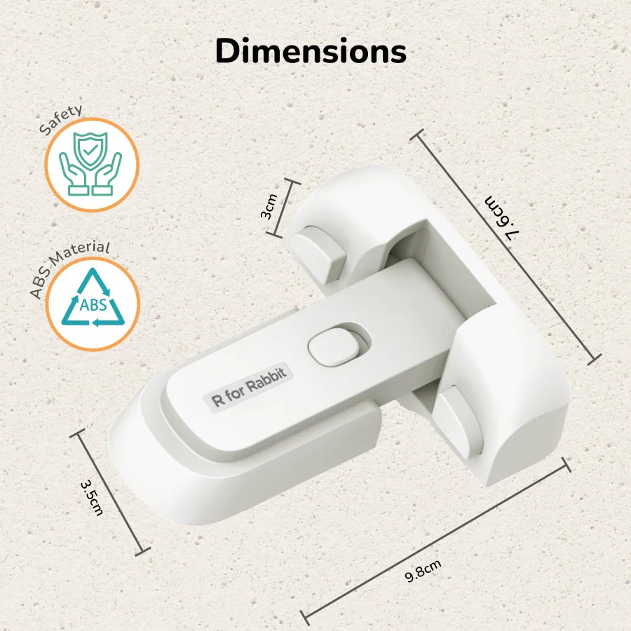 Protector Plus Fridge Locker Baby Safety Fridge Lock with 3M Adhesive - Image 16