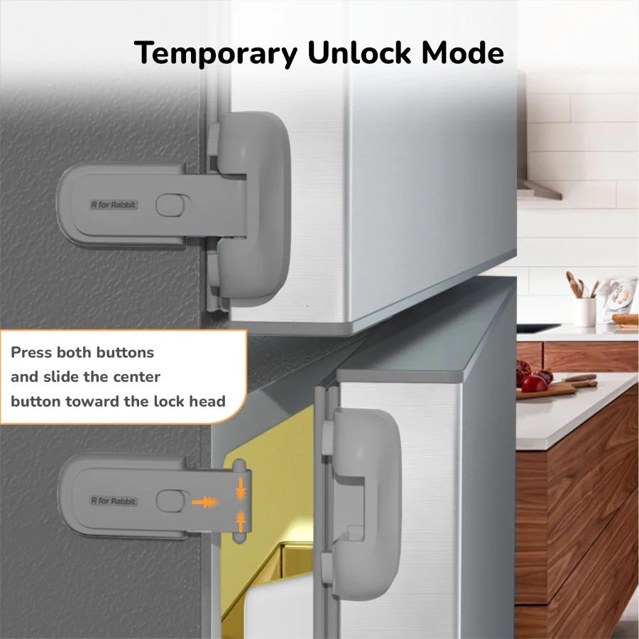 Protector Plus Fridge Locker Baby Safety Fridge Lock with 3M Adhesive - Image 5