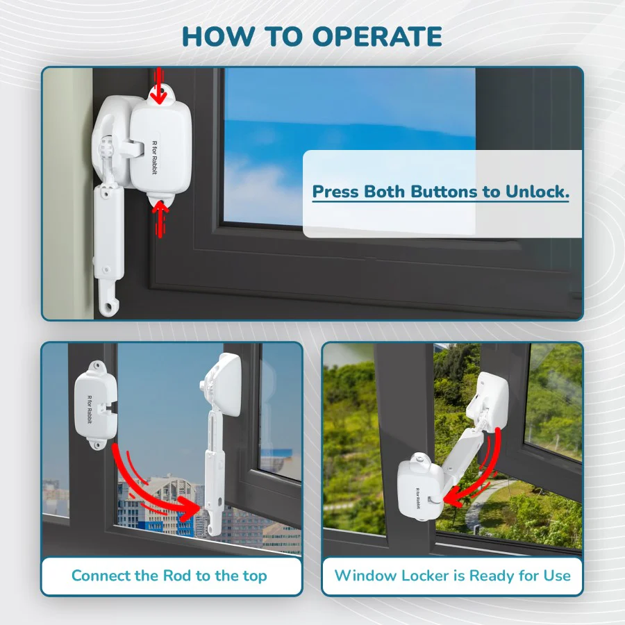 Protector Plus Window Locker Adjustable Baby Safety Window Lock - Image 13