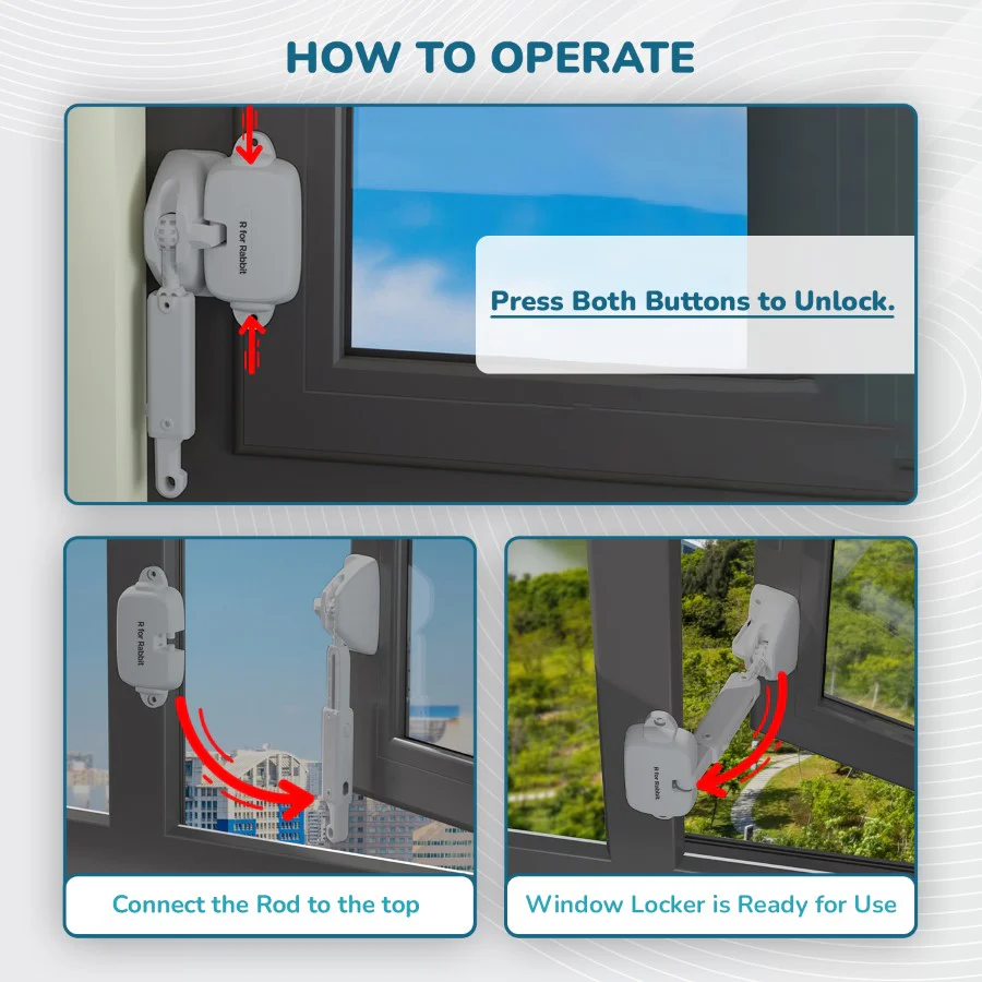 Protector Plus Window Locker Adjustable Baby Safety Window Lock - Image 6