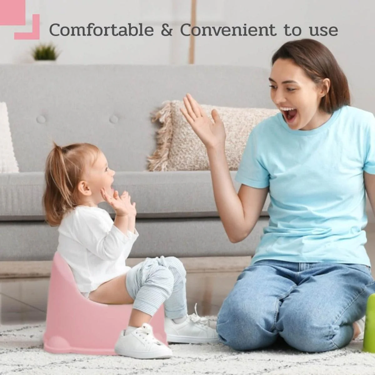 Puppy Potty Training Seat - Pink - Image 4
