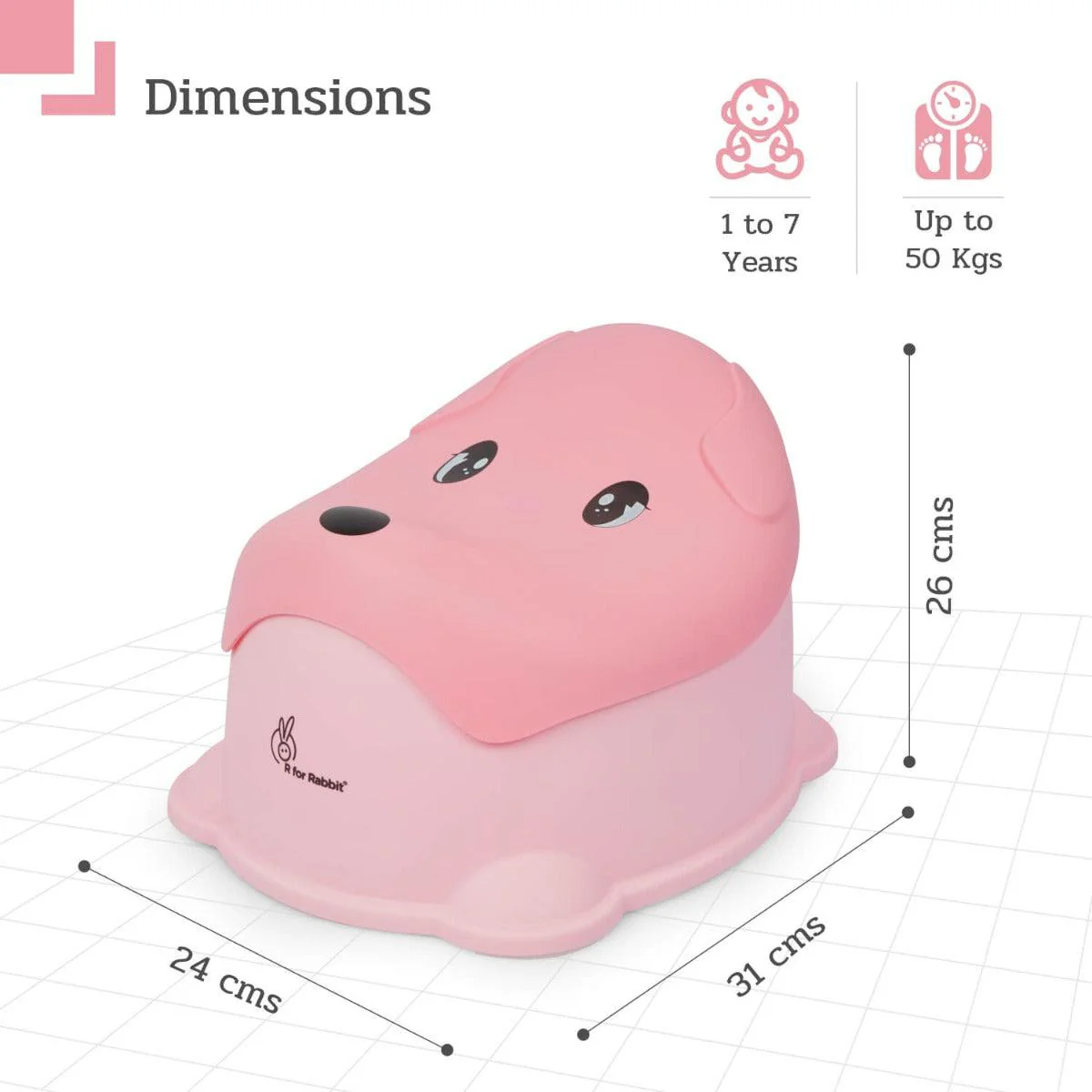 Puppy Potty Training Seat - Pink - Image 7