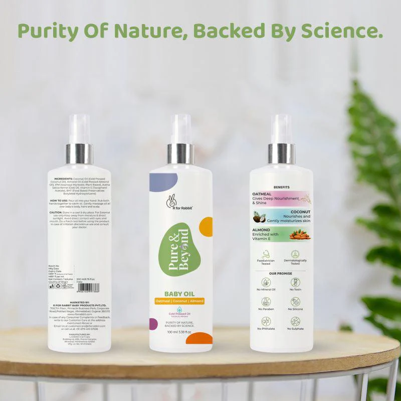 Pure & Beyond Cold Pressed Almond & Coconut Oil for Hair & Massage - Image 7