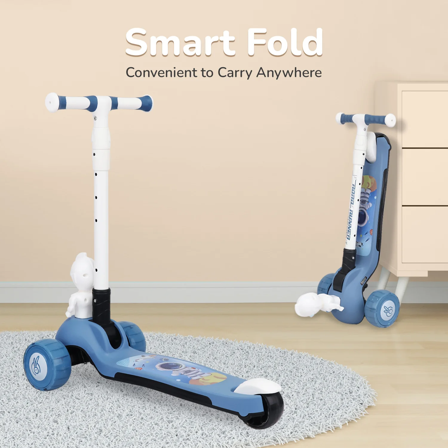 Road Runner Astro Scooter For Kids With PU LED Wheels - Image 13