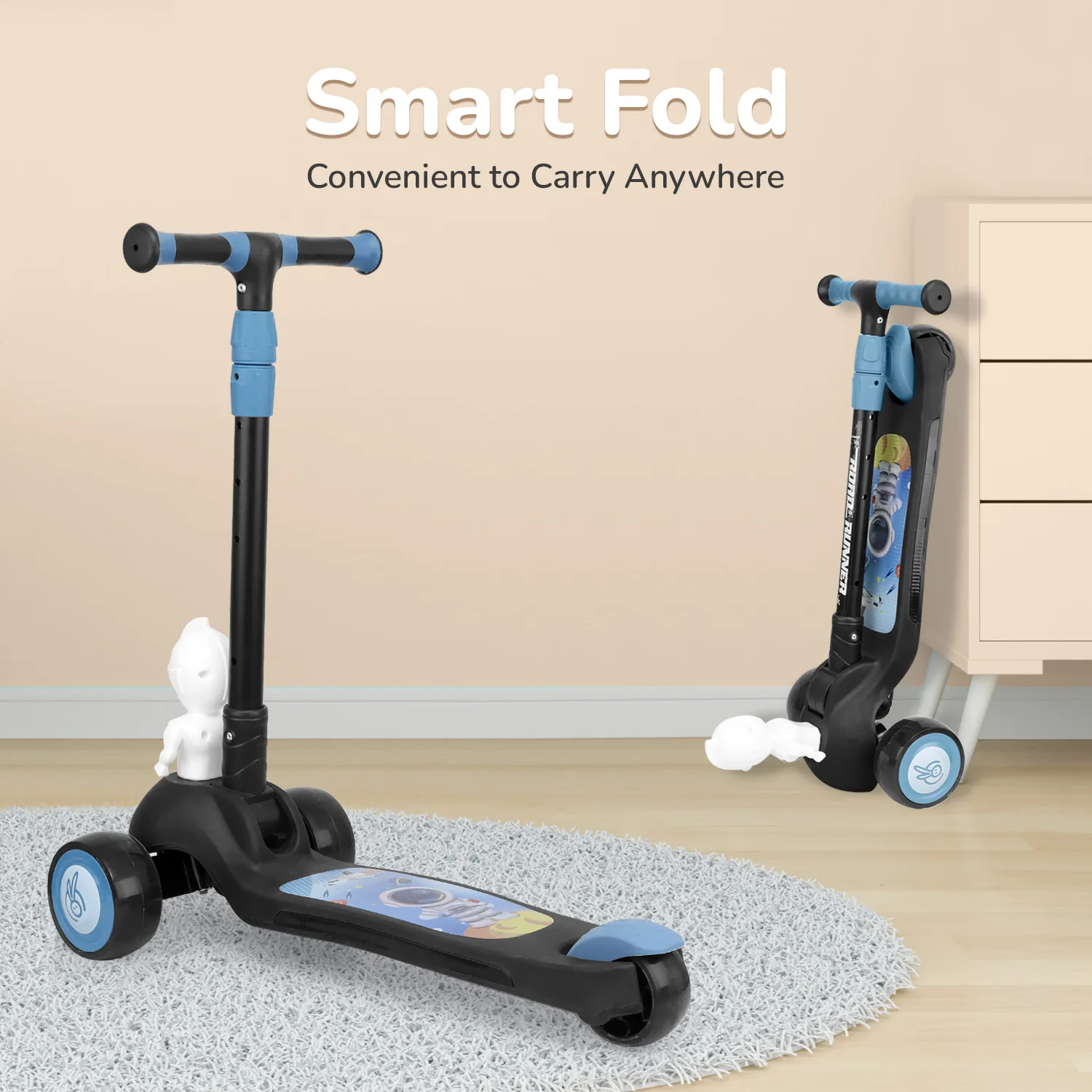 Road Runner Astro Scooter For Kids With PU LED Wheels - Image 4