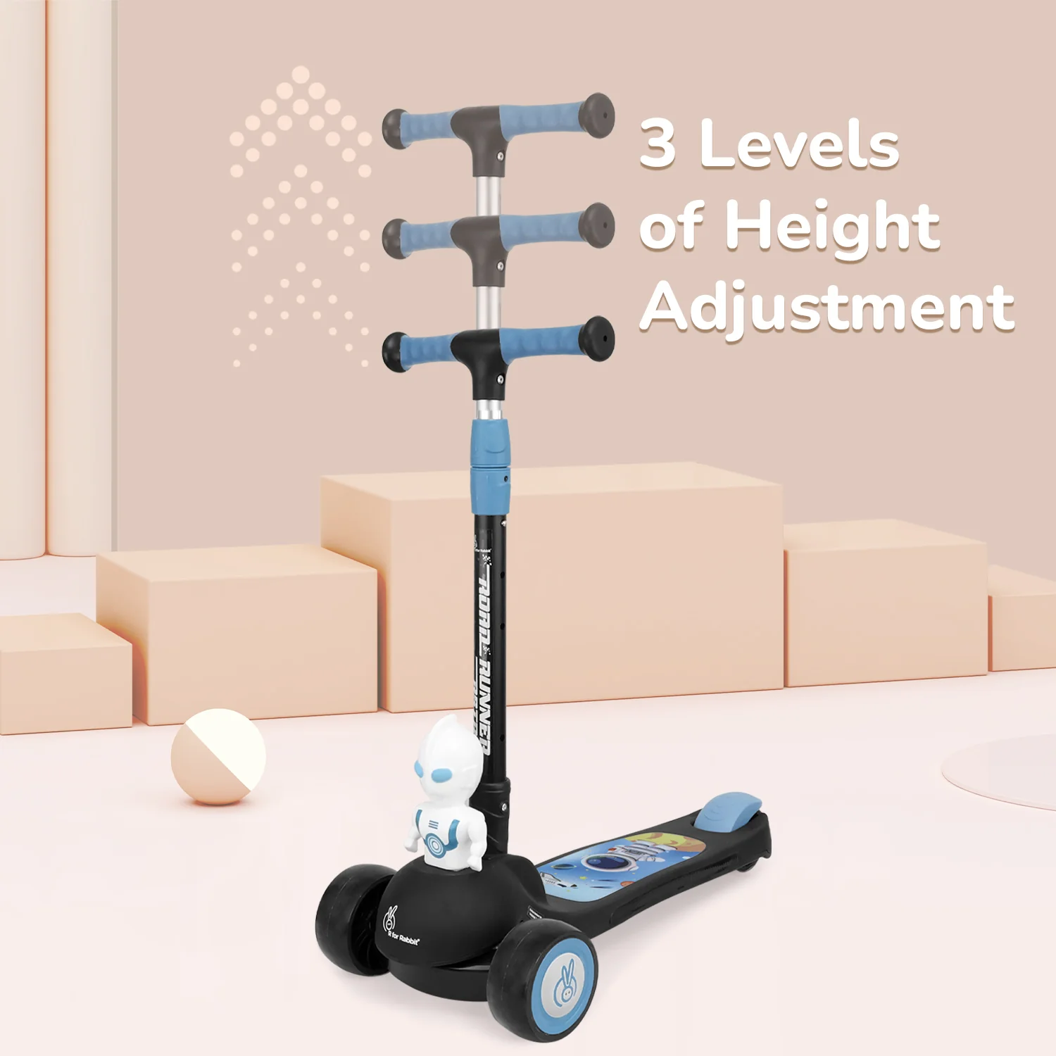 Road Runner Astro Scooter For Kids With PU LED Wheels - Image 6