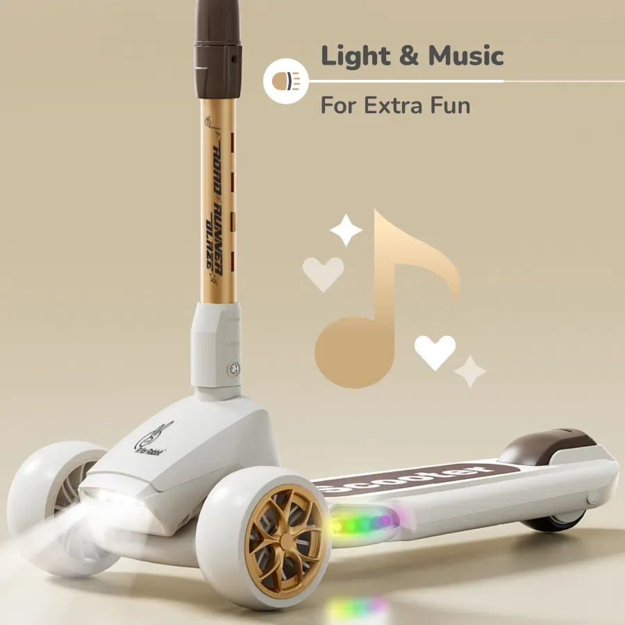 Road Runner Blaze Scooter For Kids  With PU LED Wheels And LED lights - Image 11