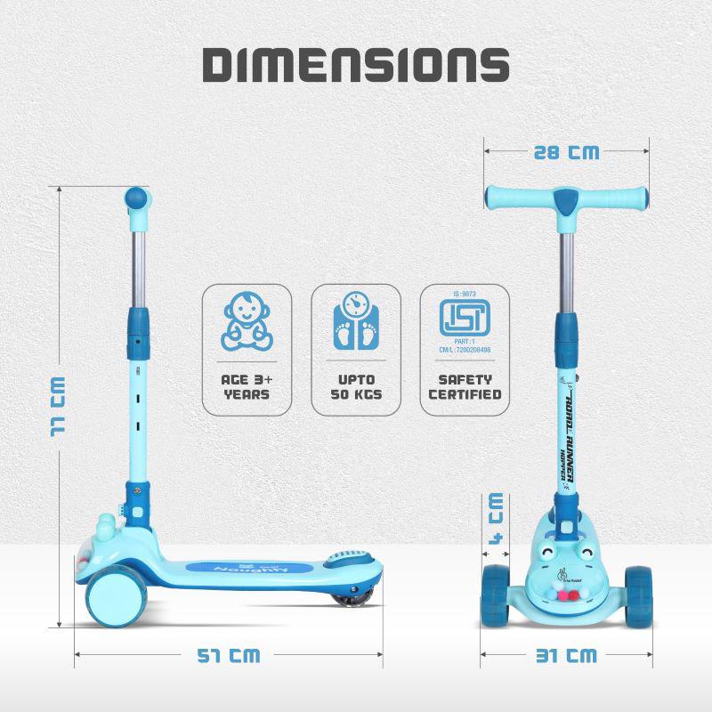 Road Runner Hopper Scooter For Kids With PU LED Wheels - Image 9