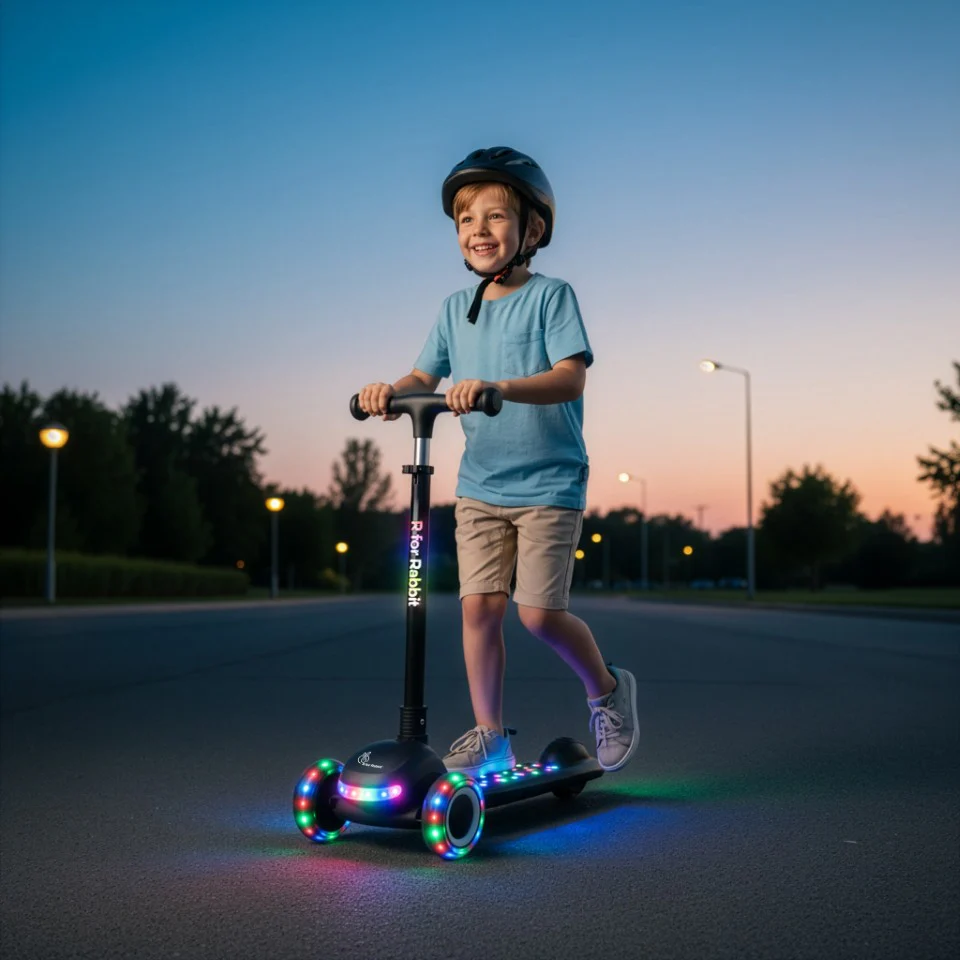 Road Runner Jazz Scooter for Kids With ABEC7 Bearings, LED PU Wheels & Foldable Frame - Image 11